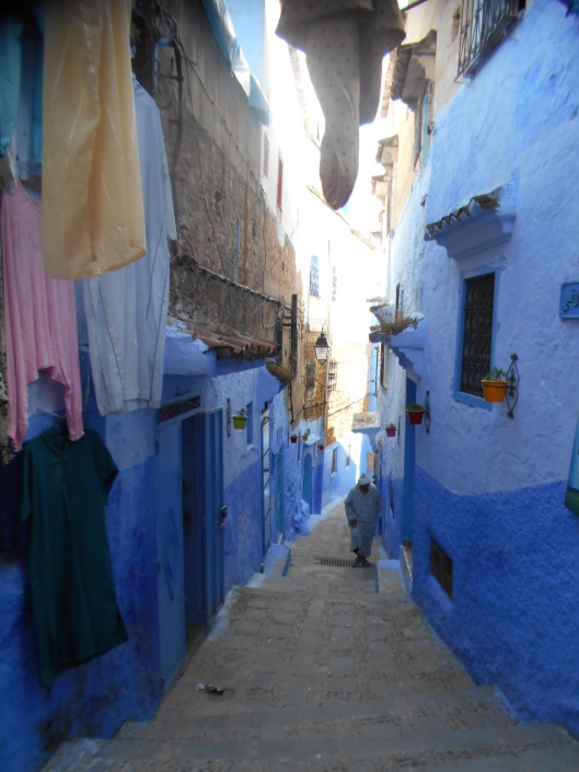 A street in the Chefchaouen medina